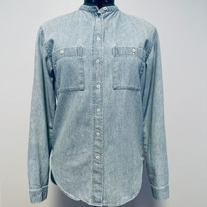 Lacoste Long Sleeve Button-Down Shirt Size: 38 EU